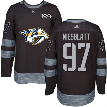 Youth Authentic Nashville Predators Oasiz Wiesblatt 1917-2017 100th Anniversary Jersey - Black