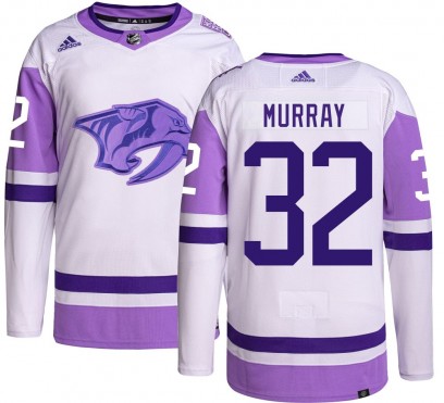 Men's Authentic Nashville Predators Matt Murray Adidas Hockey Fights Cancer Jersey