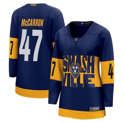 Women's Breakaway Nashville Predators Michael McCarron Fanatics Branded 2022 Stadium Series Jersey - Navy