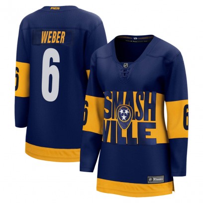 Women's Breakaway Nashville Predators Shea Weber Fanatics Branded 2022 Stadium Series Jersey - Navy