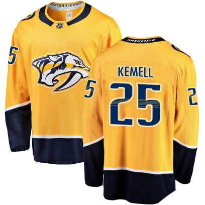 Men's Breakaway Nashville Predators Joakim Kemell Fanatics Branded Home Jersey - Gold