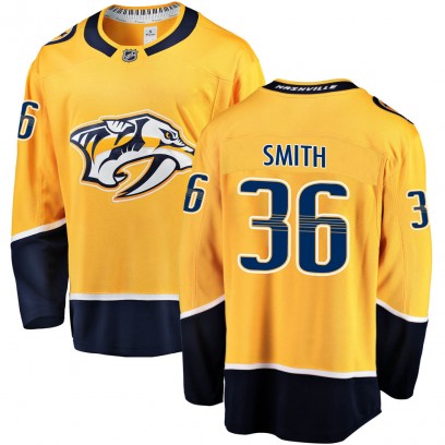 Men's Breakaway Nashville Predators Cole Smith Fanatics Branded Home Jersey - Gold