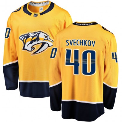 Men's Breakaway Nashville Predators Fedor Svechkov Fanatics Branded Home Jersey - Gold