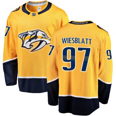 Men's Breakaway Nashville Predators Oasiz Wiesblatt Fanatics Branded Home Jersey - Gold