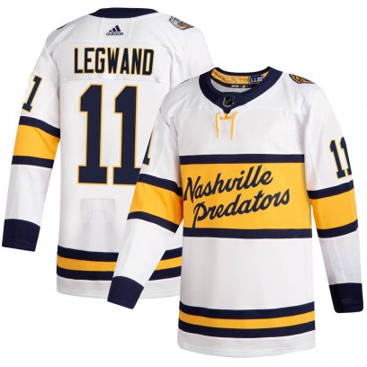 Youth Authentic Nashville Predators David Legwand Adidas 2020 Winter Classic Jersey - White