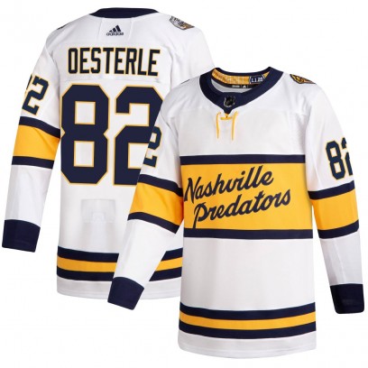 Youth Authentic Nashville Predators Jordan Oesterle Adidas 2020 Winter Classic Player Jersey - White