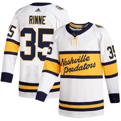 Youth Authentic Nashville Predators Pekka Rinne Adidas 2020 Winter Classic Jersey - White