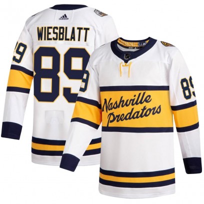 Youth Authentic Nashville Predators Ozzy Wiesblatt Adidas 2020 Winter Classic Player Jersey - White