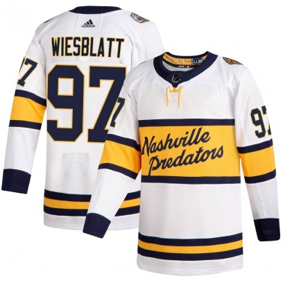 Youth Authentic Nashville Predators Oasiz Wiesblatt Adidas 2020 Winter Classic Player Jersey - White