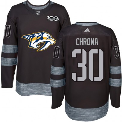 Men's Authentic Nashville Predators Magnus Chrona 1917-2017 100th Anniversary Jersey - Black