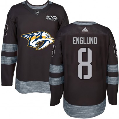 Men's Authentic Nashville Predators Andreas Englund 1917-2017 100th Anniversary Jersey - Black