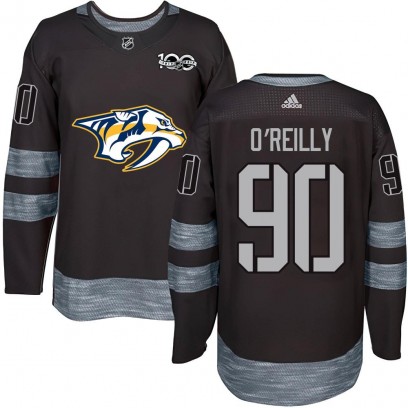 Men's Authentic Nashville Predators Ryan O'Reilly 1917-2017 100th Anniversary Jersey - Black