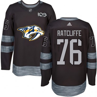 Men's Authentic Nashville Predators Isaac Ratcliffe 1917-2017 100th Anniversary Jersey - Black