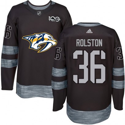 Men's Authentic Nashville Predators Ryder Rolston 1917-2017 100th Anniversary Jersey - Black