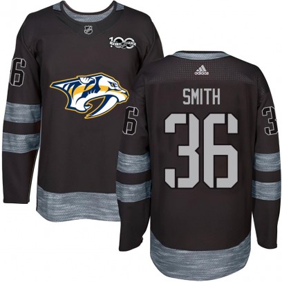 Men's Authentic Nashville Predators Cole Smith 1917-2017 100th Anniversary Jersey - Black