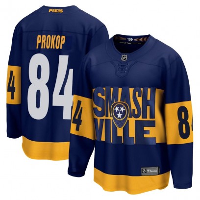 Men's Breakaway Nashville Predators Luke Prokop Fanatics Branded 2022 Stadium Series Jersey - Navy