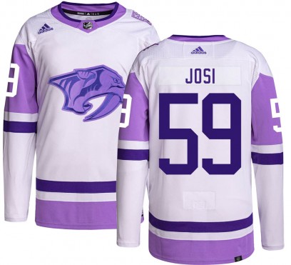 Youth Authentic Nashville Predators Roman Josi Adidas Hockey Fights Cancer Jersey