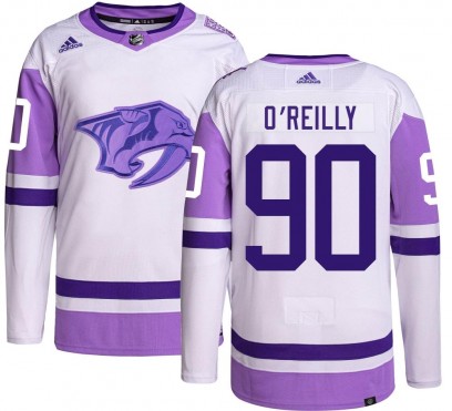 Youth Authentic Nashville Predators Ryan O'Reilly Adidas Hockey Fights Cancer Jersey
