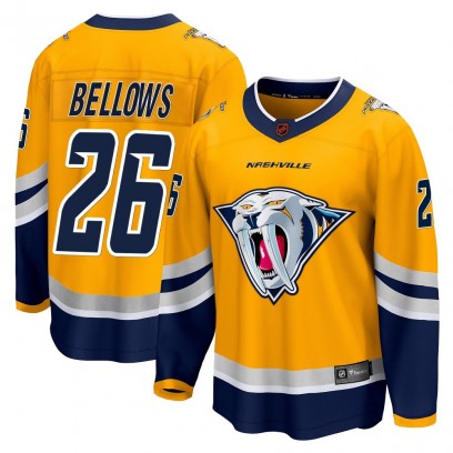 Men's Breakaway Nashville Predators Kieffer Bellows Fanatics Branded Special Edition 2.0 Jersey - Yellow