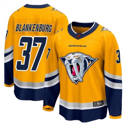 Men's Breakaway Nashville Predators Nick Blankenburg Fanatics Branded Special Edition 2.0 Jersey - Yellow