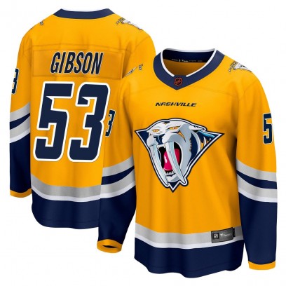 Men's Breakaway Nashville Predators Andrew Gibson Fanatics Branded Special Edition 2.0 Jersey - Yellow