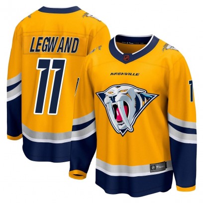 Men's Breakaway Nashville Predators David Legwand Fanatics Branded Special Edition 2.0 Jersey - Yellow