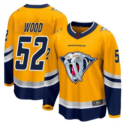 Men's Breakaway Nashville Predators Matthew Wood Fanatics Branded Special Edition 2.0 Jersey - Yellow