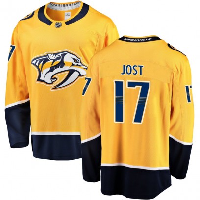 Youth Breakaway Nashville Predators Tyson Jost Fanatics Branded Home Jersey - Gold