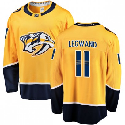 Youth Breakaway Nashville Predators David Legwand Fanatics Branded Home Jersey - Gold
