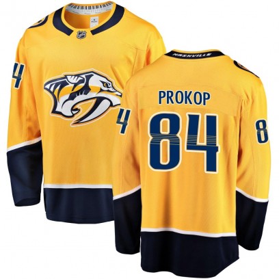 Youth Breakaway Nashville Predators Luke Prokop Fanatics Branded Home Jersey - Gold