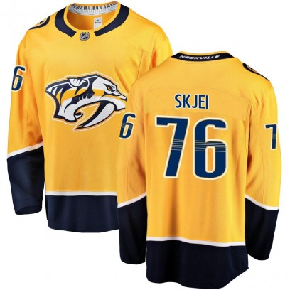 Youth Breakaway Nashville Predators Brady Skjei Fanatics Branded Home Jersey - Gold