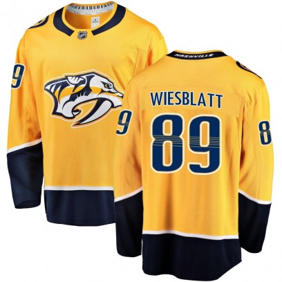 Youth Breakaway Nashville Predators Ozzy Wiesblatt Fanatics Branded Home Jersey - Gold