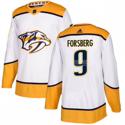 Youth Authentic Nashville Predators Filip Forsberg Adidas Away Jersey - White