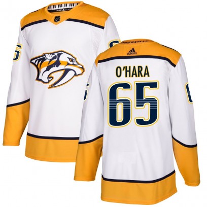 Youth Authentic Nashville Predators Cole O'Hara Adidas Away Jersey - White