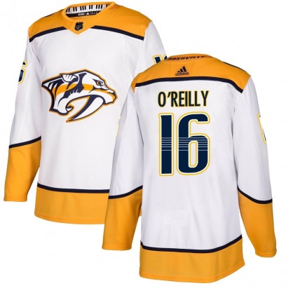 Youth Authentic Nashville Predators Cal O'Reilly Adidas Away Jersey - White