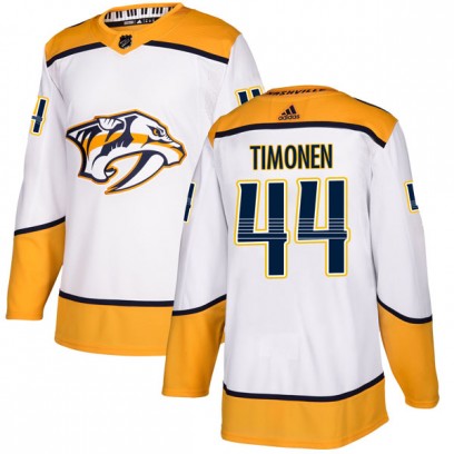 Youth Authentic Nashville Predators Kimmo Timonen Adidas Away Jersey - White