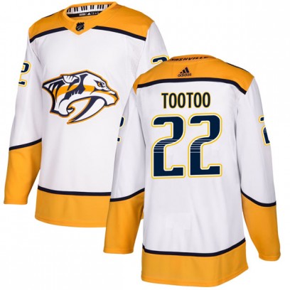 Youth Authentic Nashville Predators Jordin Tootoo Adidas Away Jersey - White