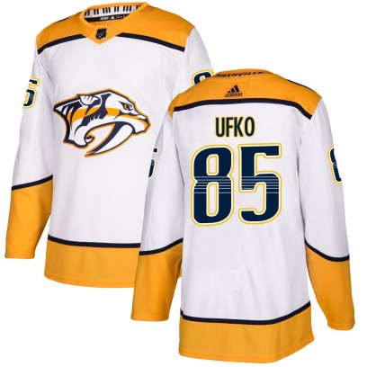 Youth Authentic Nashville Predators Ryan Ufko Adidas Away Jersey - White