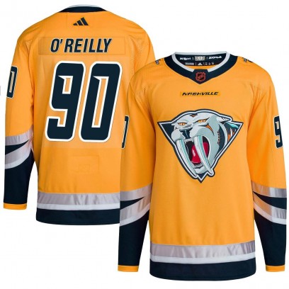 Youth Authentic Nashville Predators Ryan O'Reilly Adidas Reverse Retro 2.0 Jersey - Yellow