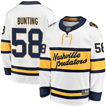Youth Breakaway Nashville Predators Michael Bunting Fanatics Branded 2020 Winter Classic Player Jersey - White