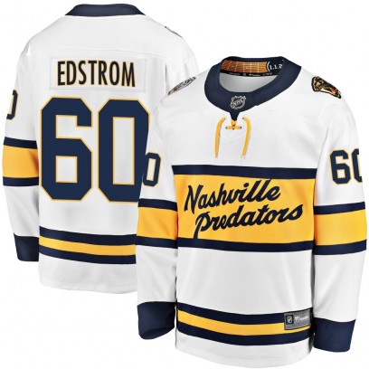 Youth Breakaway Nashville Predators David Edstrom Fanatics Branded 2020 Winter Classic Player Jersey - White