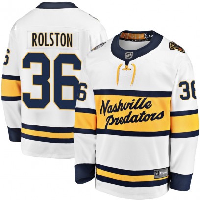 Youth Breakaway Nashville Predators Ryder Rolston Fanatics Branded 2020 Winter Classic Player Jersey - White