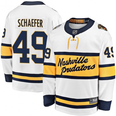Youth Breakaway Nashville Predators Reid Schaefer Fanatics Branded 2020 Winter Classic Player Jersey - White
