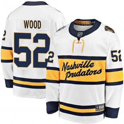 Youth Breakaway Nashville Predators Matthew Wood Fanatics Branded 2020 Winter Classic Player Jersey - White